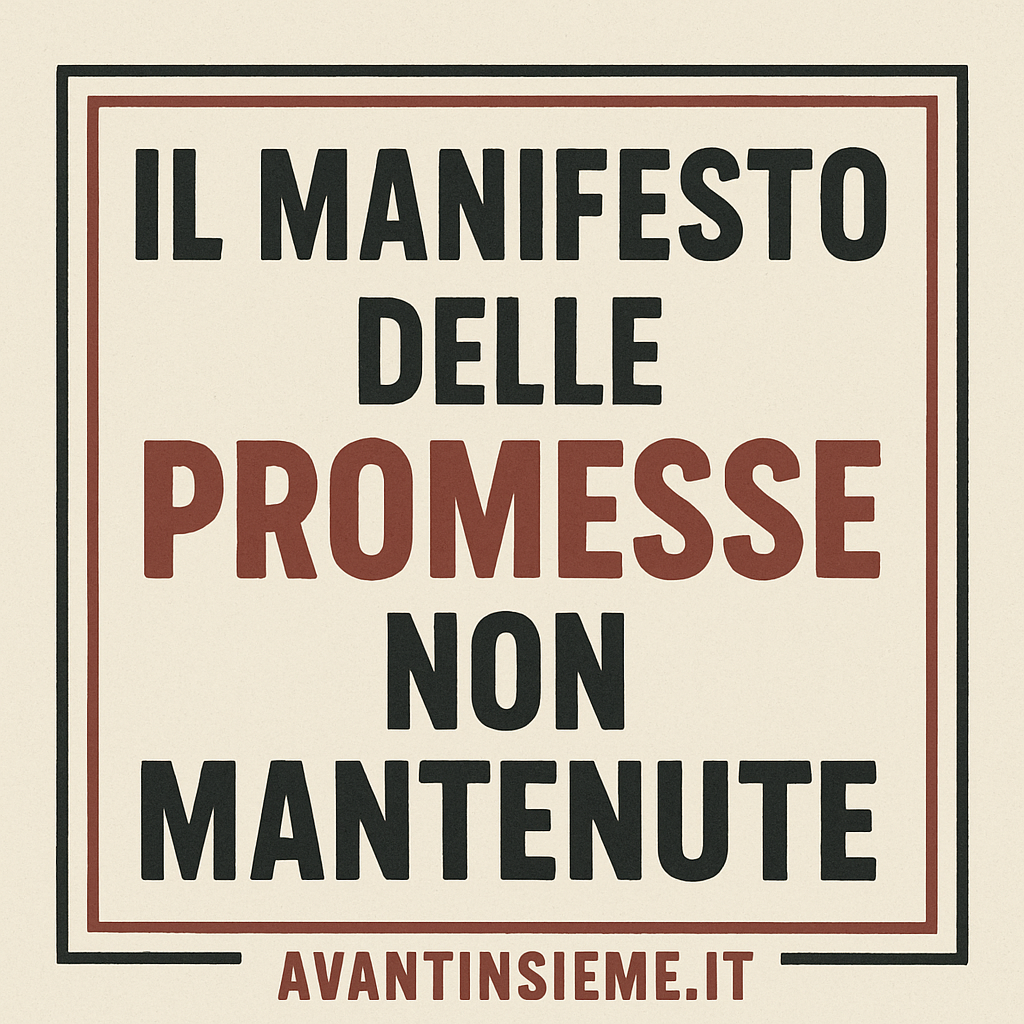 IL MANIFESTO DELLE PROMESSE NON MANTENUTE